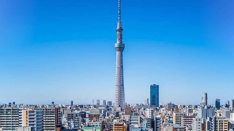 Tokyo Skytree tower skyline view – Japan city tour in Tokyo